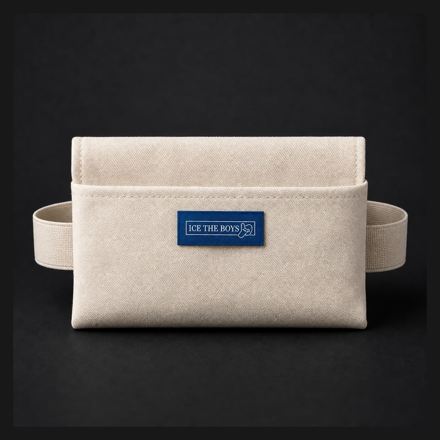The Comfort Pouch — front view showing elastic waistband and breathable mesh